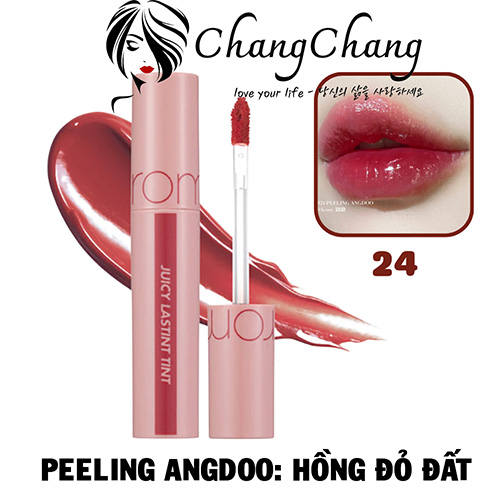 Son Tint Bóng Romand Juicy Lasting Tint #24 PEELING ANGDOO