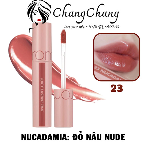 Son Tint Bóng Romand Juicy Lasting Tint #23 NUCADAMIA