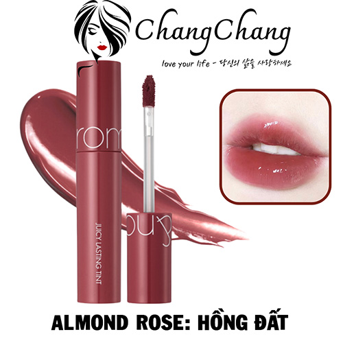 Son Tint Bóng Romand Juicy Lasting Tint #19 ALMOND ROSE 