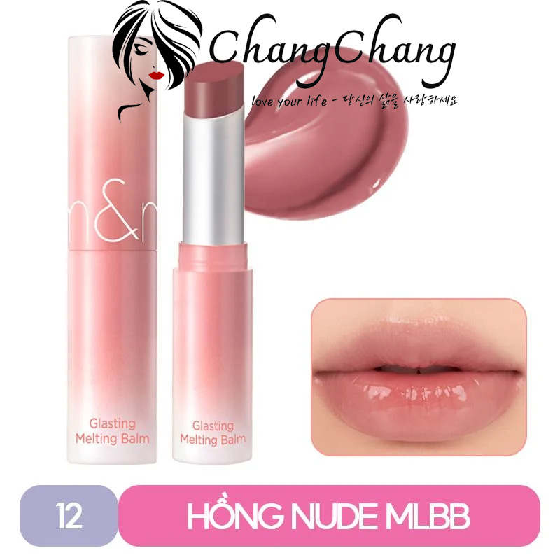 Son Dưỡng Romand Glasting Melting Balm Có Màu Thuần Chay #12 Veiled Rose