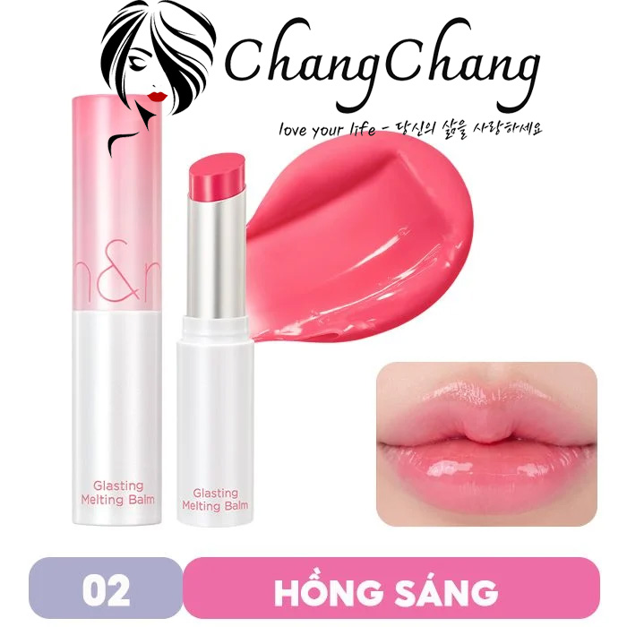 Son Dưỡng Romand Glasting Melting Balm Có Màu Thuần Chay #02 Lovey Pink