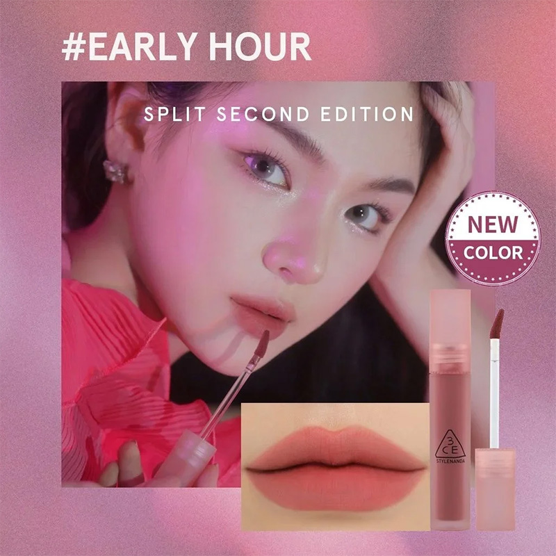 Hình ảnh minh họa củaSon Kem Lì 3CE Blur Water Tint Mềm Mượt Môi - #Early Hour