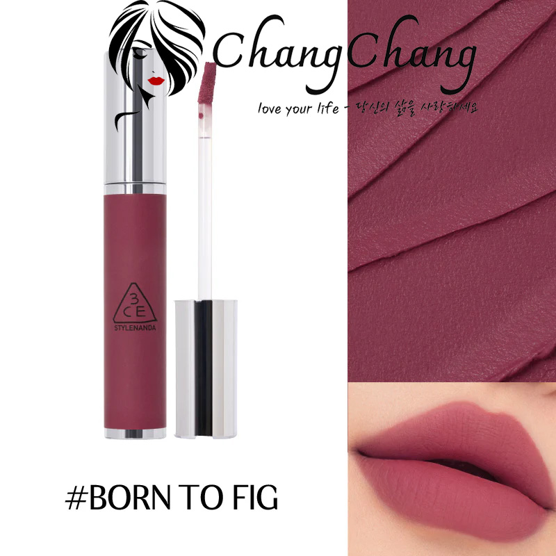 Hình ảnh minh họa củaSon Kem Lì 3CE Hazy Lip Clay Mịn Mượt Môi - #BORN TO FIG