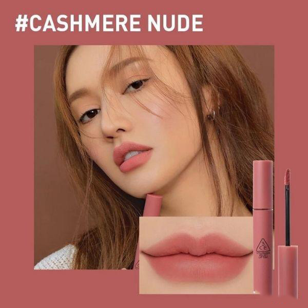 Hình ảnh minh họa củaSon Kem Lì 3CE Velvet Lip Tint - #Cashmere Nude