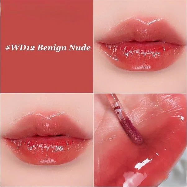 Hình ảnh minh họa của Son Tint Bóng Merzy The Watery Dew Tint #WD12 Benign Nude