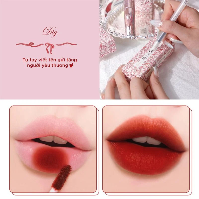 Hình ảnh minh họa củaSon Kem MERZY The First Velvet Tint #V6 (Hồng)