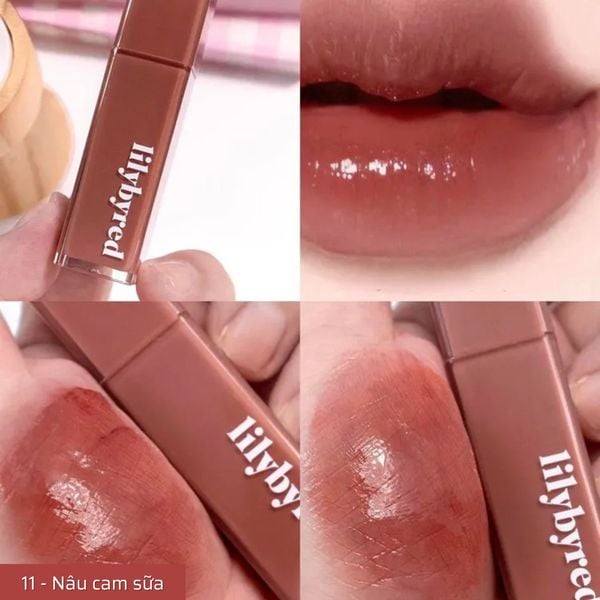 Hình ảnh minh họa củaSon Tint Bóng Lilybyred Bloody Liar Coating Tint #11 Gentle Coconut - Nâu Cam Sữa