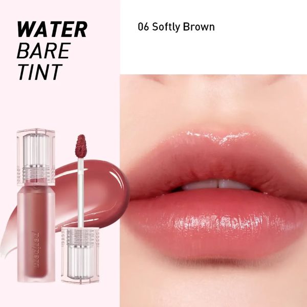 Hình ảnh minh họa củaSon Tint Peripera Bóng Nhẹ Water Bare Tint #006 Softly Brown