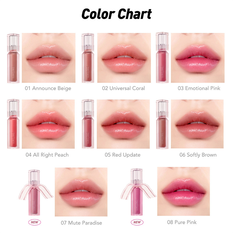 Hình ảnh minh họa củaSon Tint Peripera Bóng Nhẹ Water Bare Tint #006 Softly Brown