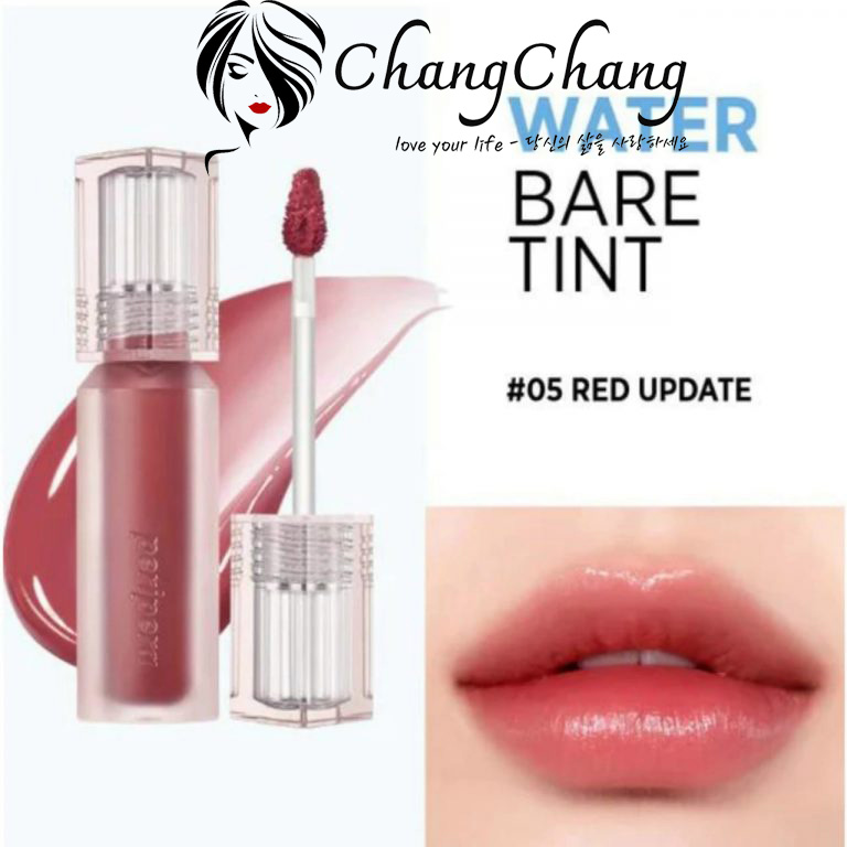 Hình ảnh minh họa củaSon Tint Peripera Bóng Nhẹ Water Bare Tint #005 Red Update