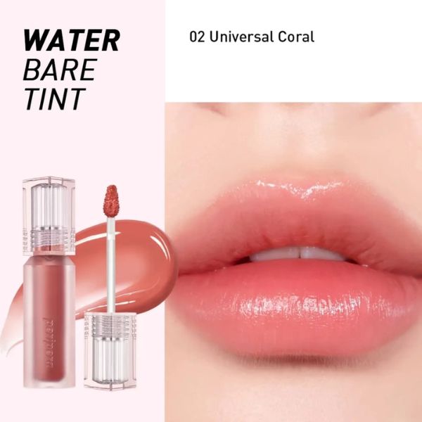 Hình ảnh minh họa củaSon Tint Peripera Bóng Nhẹ Water Bare Tint #002 Universal Coral