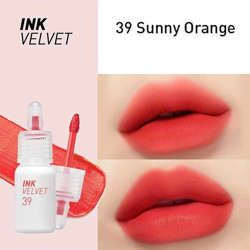 Hình ảnh minh họa củaSon Kem Peripera Ink Velvet #39 Sunny Orange