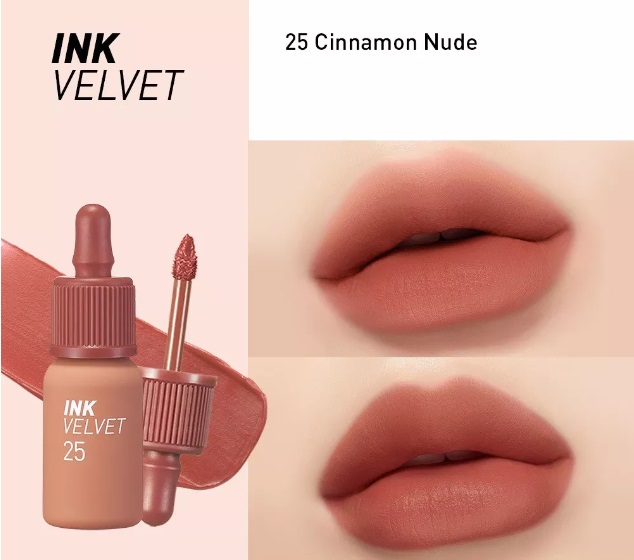 Hình ảnh minh họa củaSon Kem Peripera Ink Velvet #25 Cinnamon Nude