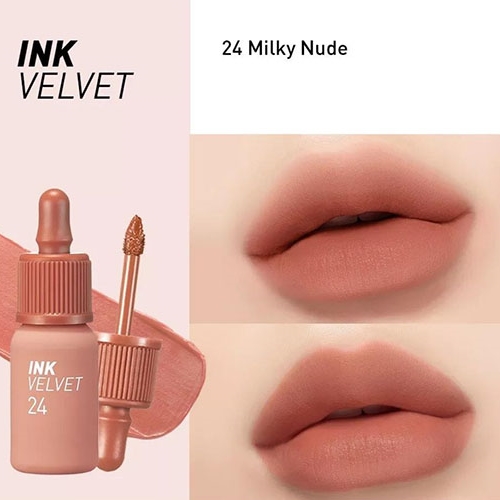 Hình ảnh minh họa củaSon Kem Peripera Ink Velvet #24 Milky Nude