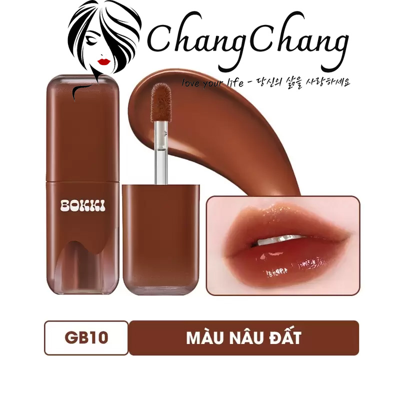 Son Tint Bóng Black Rouge Glow Bokki Tint GB10–Nâu Đất