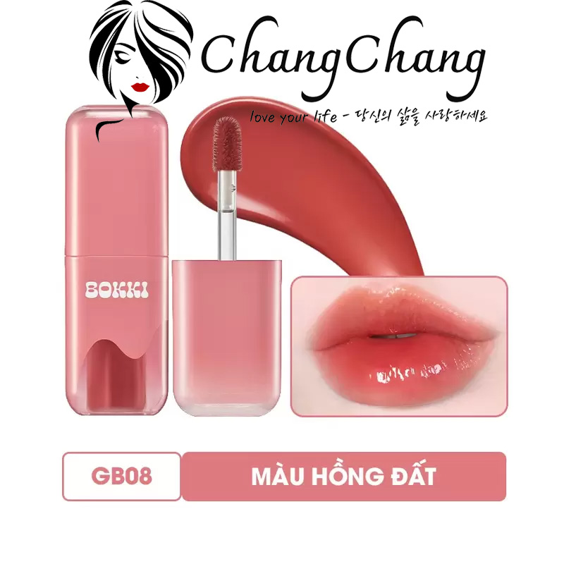 Son Tint Bóng Black Rouge Glow Bokki Tint GB08–Hồng Đất