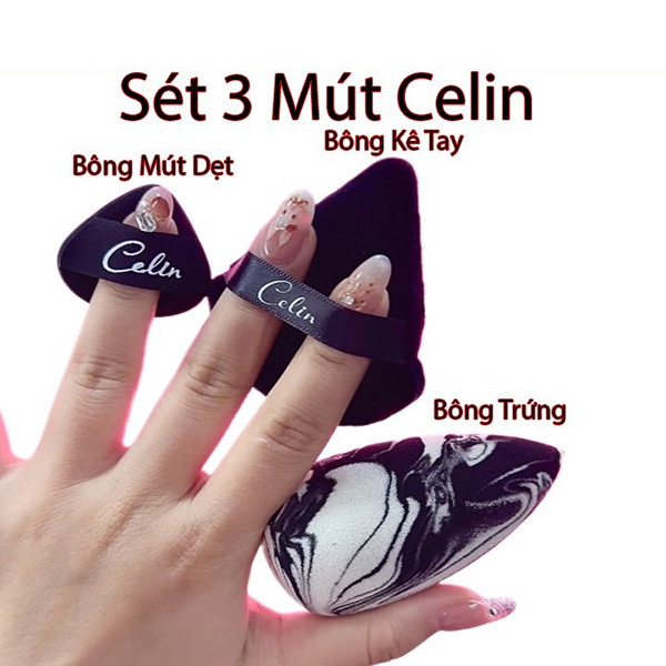 Hình ảnh minh họa củaMút tán nền CELIN set 3 món (mút nền, mút phủ, mút mini)