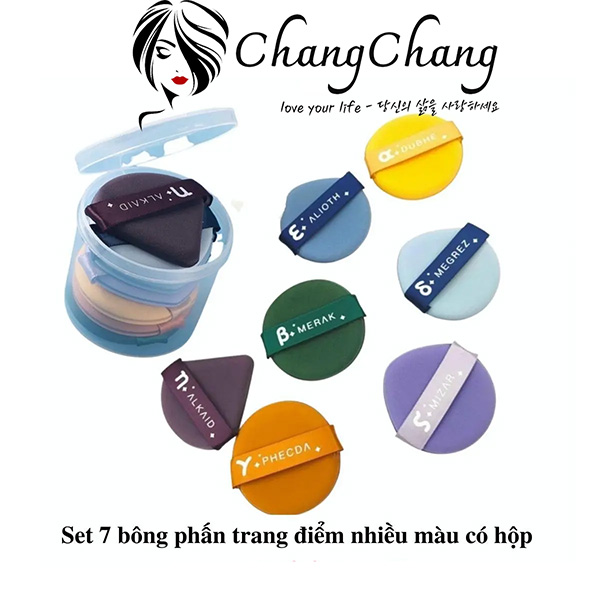 Mút Đánh Phấn Nước Set 7 miếng