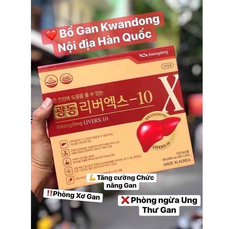 Hình ảnh minh họa củaViên uống bổ gan Kwangdong LiverX – 10 Hàn Quốc