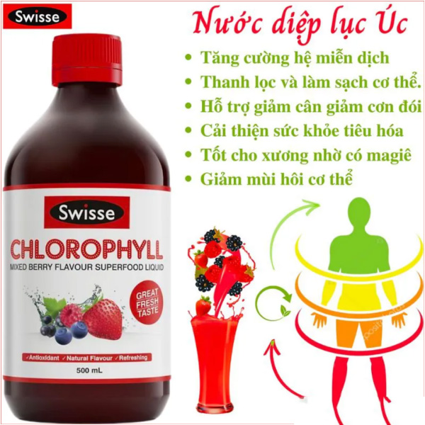 Hình ảnh minh họa củaNước diệp lục Swisse Chlorophyll Úc - 500ml