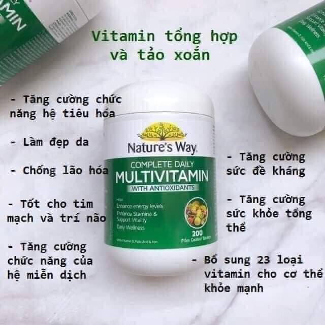 Hình ảnh minh họa củaVitamin Tổng Hợp Tảo Biển Nature's Way Complete Daily Multivitamin 200 viên