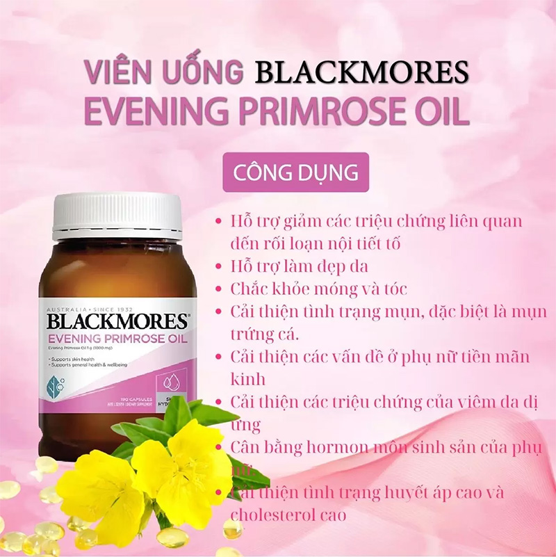 Hình ảnh minh họa củaViên Uống Blackmores Evening Primrose Oil Tinh Dầu Hoa Anh Thảo 190 viên