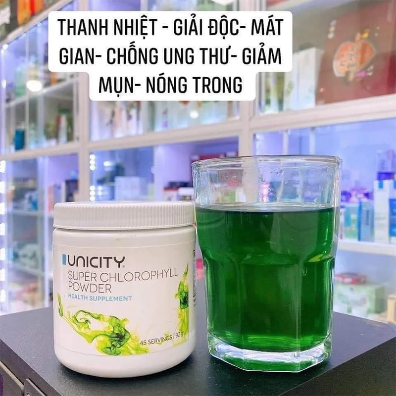 Hình ảnh minh họa củaBột Diệp Lục Unicity Super Chlorophyll Power (92g) Mỹ