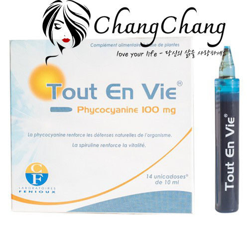 Tảo xoắn Tout En Vie dạng nước tích hợp vitamin C Pháp