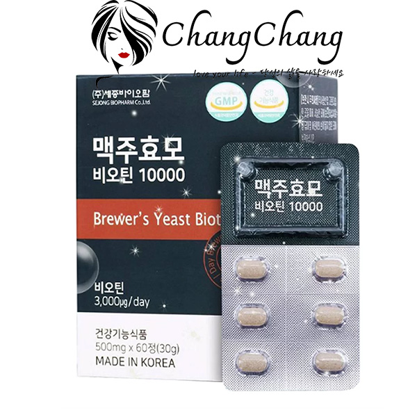  Viên mọc tóc men bia khô Brewer’s Yeast Hàn Quốc