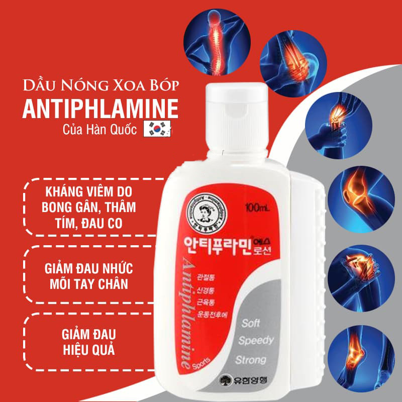 Hình ảnh minh họa củaDầu nóng Hàn Quốc Antiphlamine 100ml