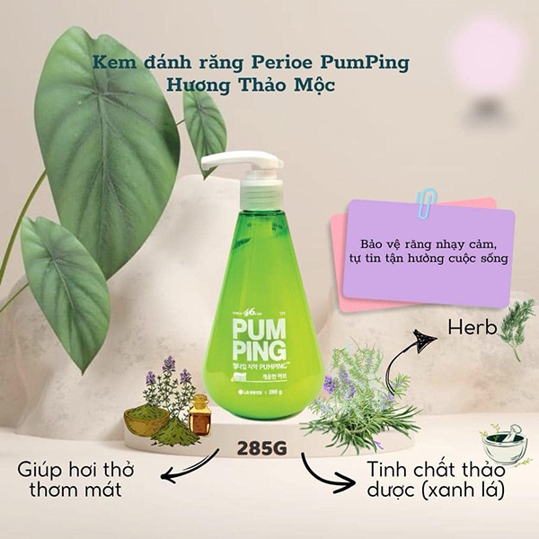 Hình ảnh minh họa củaKem Đánh Răng PERIOE PUMPING 285g 