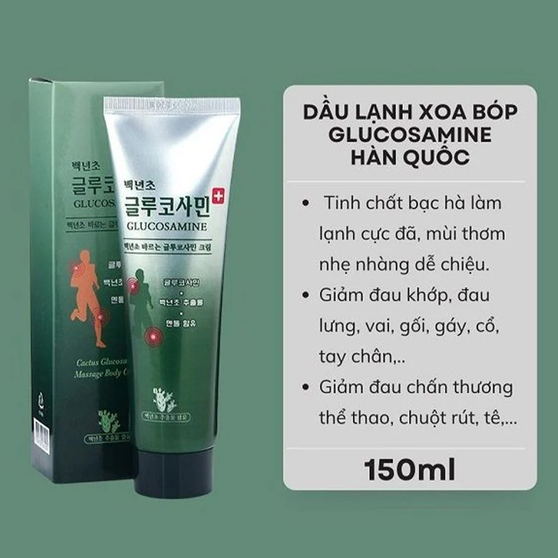 Hình ảnh minh họa củaDầu lạnh xoa bóp Glucosamine Hàn Quốc 150ml