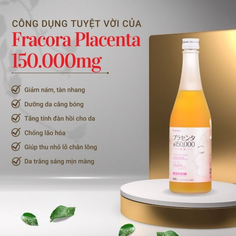 Hình ảnh minh họa củaFracora Placenta 150.000mg – Nước Uống Nhau Thai Cừu – 480ml