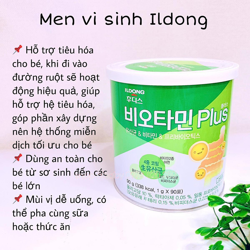 Hình ảnh minh họa củaMen vi sinh ILDong Hàn Quốc 90 gói 90g