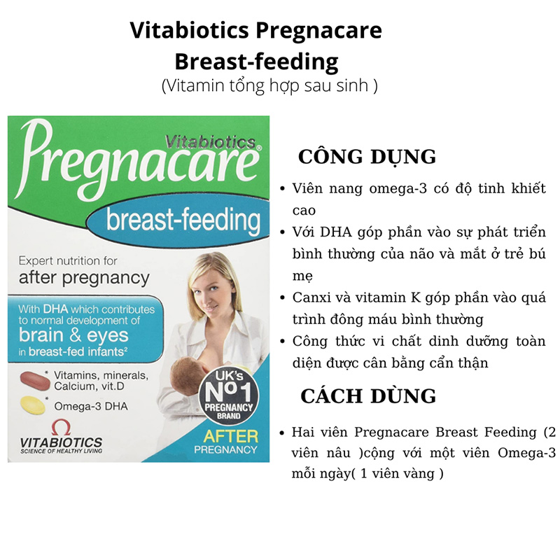 Hình ảnh minh họa củaVitamin bú sau sinh - Pregnacare breast-feeding