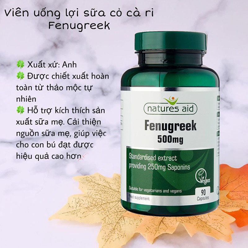 Hình ảnh minh họa củaCỏ Cari lợi sữa Natures Aid Fenugreek