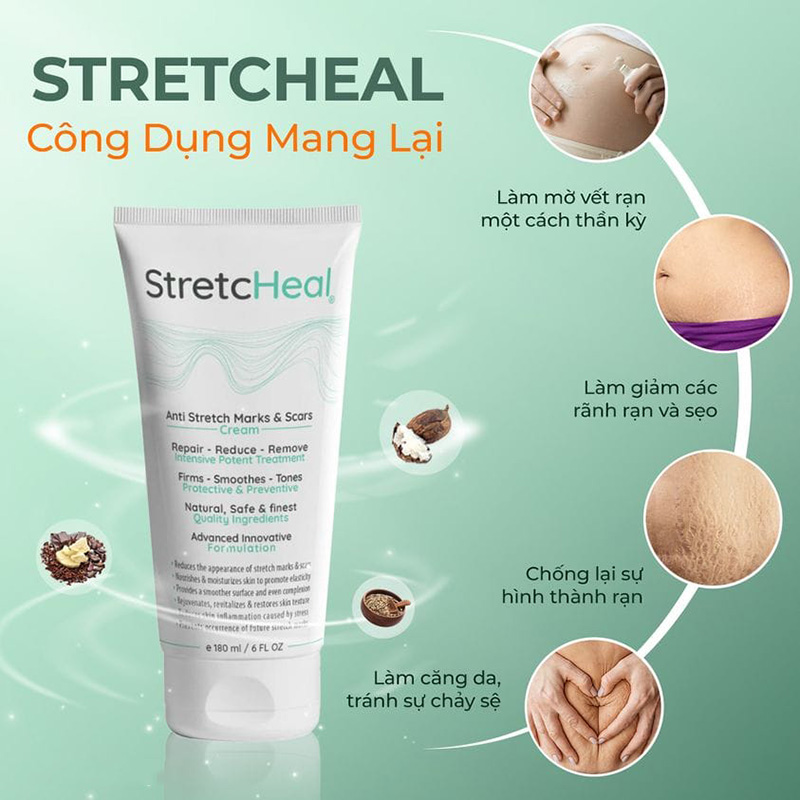 Hình ảnh minh họa củaKem trị rạn da sau sinh Stretcheal của Mỹ