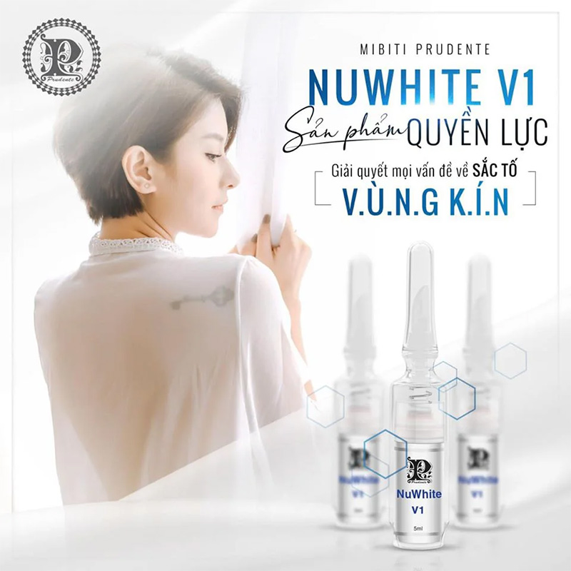 Hình ảnh minh họa củaKem làm hồng vùng kín Nuwhite V1 Mibiti Prudente 5ml