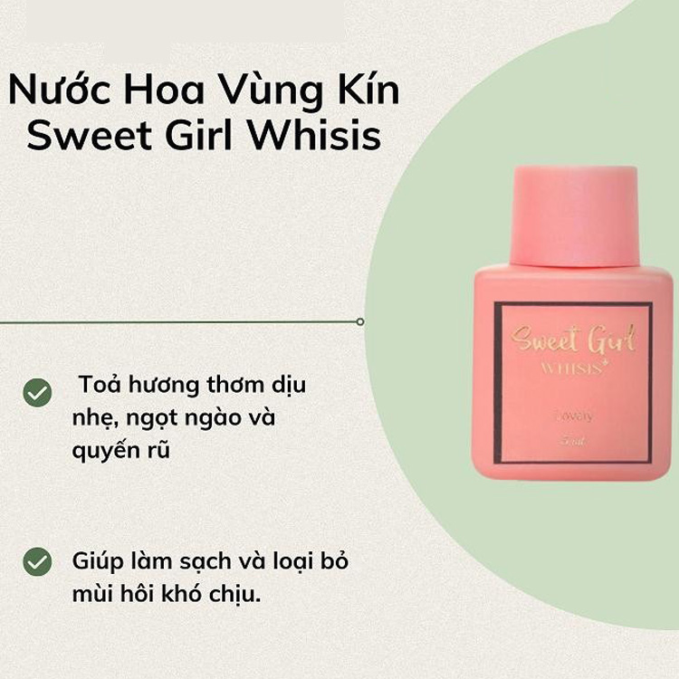 Hình ảnh minh họa củaNước Hoa Vùng Kín Sweet Girl Whisis 5ml Hồng