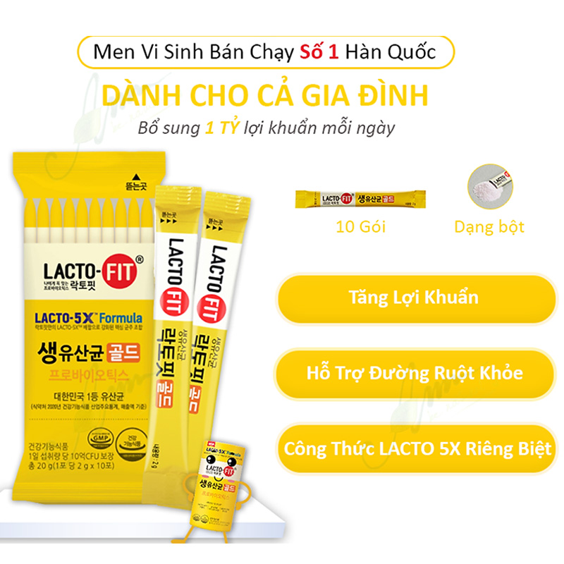 Hình ảnh minh họa củaMen vi sinh Hàn Quốc dành cho gia đình LACTO-FIT GOLD