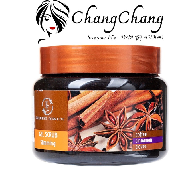 Tẩy Da Chết Toàn Thân Exclusive Cosmetic Quế Hồi Cafe 380g