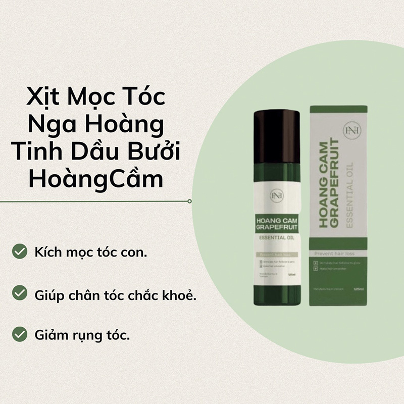 Hình ảnh minh họa củaXịt Mọc Tóc Tinh Dầu Bưởi Hoàng Cầm 125ml