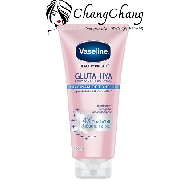 Sữa Dưỡng Thể VASELINE Gluta-Hya Tone Up 4X 300ml màu hồng