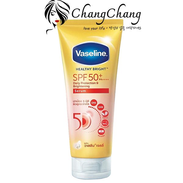 Serum Dưỡng Thể Vaseline Chống Nắng Sáng Da 300ml 50SPF PA++++ (màu vàng)