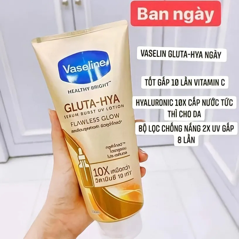 Hình ảnh minh họa củaSerum Dưỡng Thể Ban Ngày Vaseline 10X GLUTA HYA 330ML