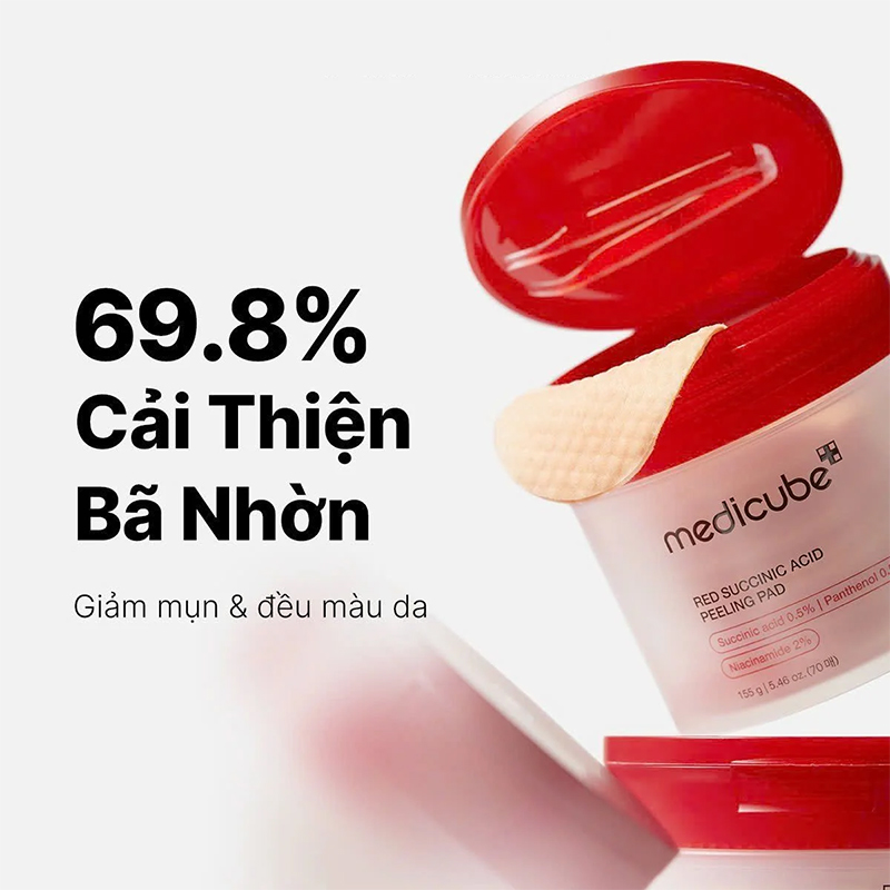 Hình ảnh minh họa củaToner Pad Red Succinic Acid Peeling Pad Medicube 155g 70 miếng