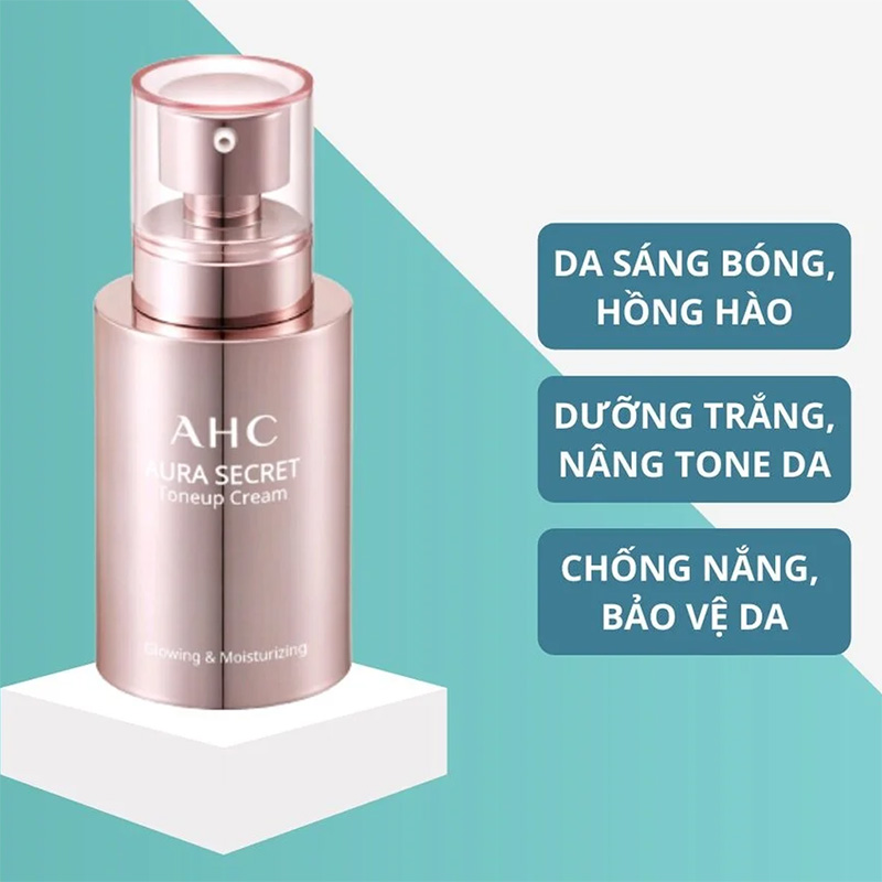 Hình ảnh minh họa củaKem Dưỡng Trắng Da, Nâng Tone Tự Nhiên AHC Aura Secret Tone Up Cream SPF30 PA++ 50g