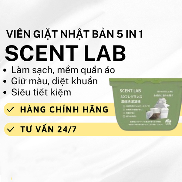 Hình ảnh minh họa củaViên giặt xả SCENT LAB Nhật Bản 30 viên