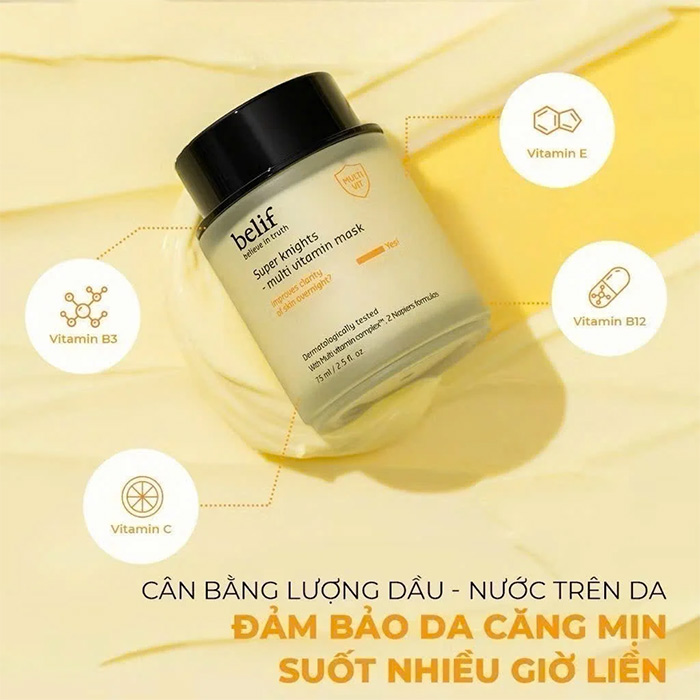 Hình ảnh minh họa củaMặt Nạ Ngủ Belif Super Knight Multi Vitamin Mask 75ml