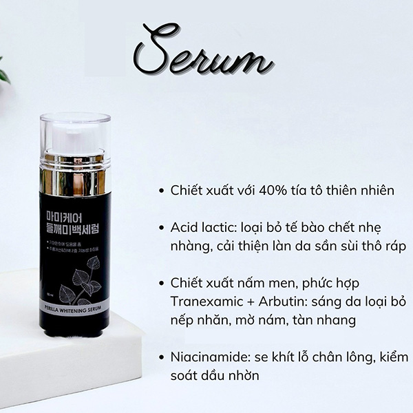 Hình ảnh minh họa củaSerum Trị Nám, Trắng Da Mommy Care Perilla Whitening Serum 50ml